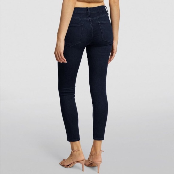 Frame le skinny de Jeanne crop indigo denim - Picture 3 of 11